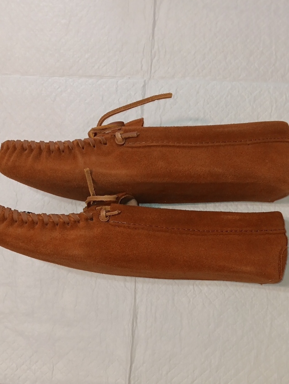 Minnetonka Mens Brown Suede Animikii Thunderbird Beaded Moccasins 10 - Picture 5 of 11